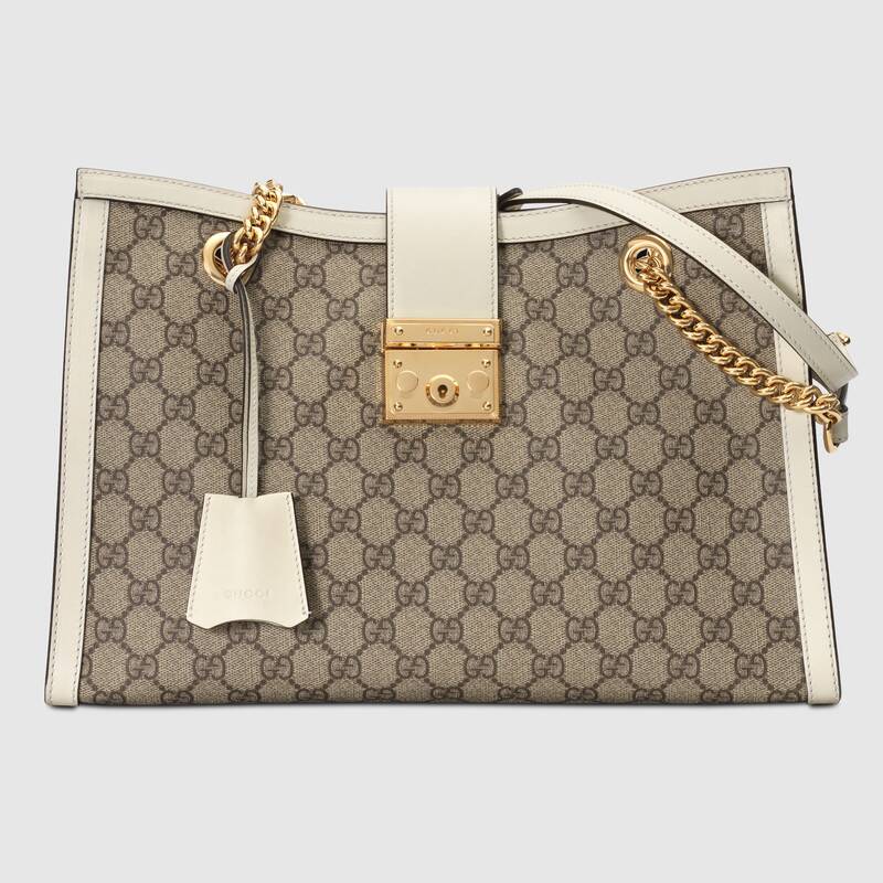 Gucci Padlock Medium GG Shoulder Bag 479197 White 